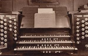 Organ at St Johns Church Lowestoft Suffolk Bach Antique Old Real Photo Postcard