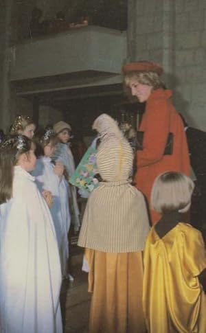 Guildford Cathedral Young Nativity Players Princess Diana Wedding Royal Postcard