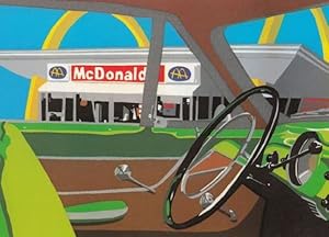 MacDonalds McDonalds Fast Food Restaurant in Italy Painting Postcard
