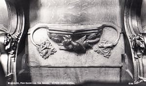 Image du vendeur pour Hunting Fox Carrying A Goose Antique Statue Rare Ripon Church Sculpture Postcard mis en vente par Postcard Finder