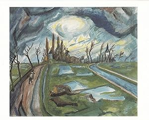 Erich Heckel Springtime In Flanders Military Avant Garde Painting Postcard