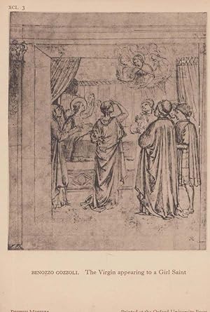 Imagen del vendedor de Benozzo Gozzoli The Virgin Appearing To A Girl Saint Art Museum Rare Postcard a la venta por Postcard Finder