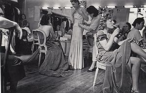 French Cabaret Theatre 1930s Stars Ladies Dressing Room Photo Postcard