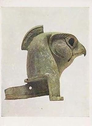 Falcons Head Bird Antique Egyptian 850 BC London Museum Primitive Art Postcard