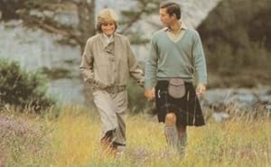Princess Diana Prince Charles Balmoral By The Dee Rare Royal Wedding Postcard