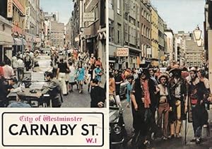 Johnny Mans TV Star Carnaby Street Fashion Shop OWNER Hand Signed Postcard