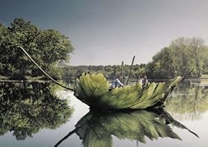 Seller image for Sailing In A GIANT Model Leaf Boat UNIQUE London Photo Agency Art Postcard for sale by Postcard Finder