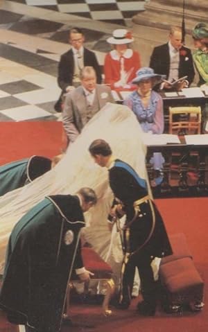 Seller image for Princess Diana The Church Seating Of The Bride Wedding Rare Royal Postcard for sale by Postcard Finder