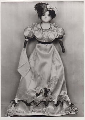 1820 Victorian Royal Toy Wax Doll Given By Queen Mary Vintage Museum Postcard