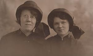 Ladies Salvation Army Uniform 1930s Antique Real Photo Postcard