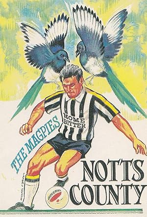 Notts County The Magpies Football Club Postcard