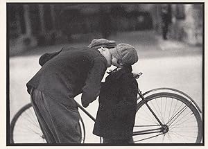 Zurich Swiss 1930s Bicycle Kissing Real Photo Postcard
