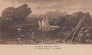 Charles Gleyre The Deluge Antique Museum Musee De Lausanne Old Painting Postcard