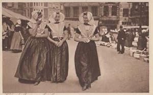 Walchersche Middelburg Women Ladies National Costume Fashion Dutch Old Postcard