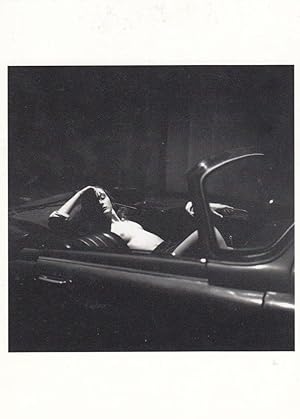 Risque Fonz Man Sleeping In Prague Cadillac Czech Republic Classic Car Postcard
