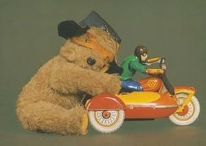 Seller image for Biggles Sooty & Sweep Lone Ranger Puppet playing wtih Motorbike Postcard for sale by Postcard Finder