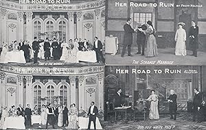 Her Road To Ruin Fred Melville Play 12 Antique Postcard Set