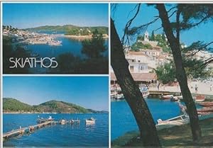 Skiathos Stunning Greek Multi Views Postcard