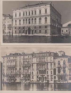 Venezia Grand Hotel 2x Vintage Postcard