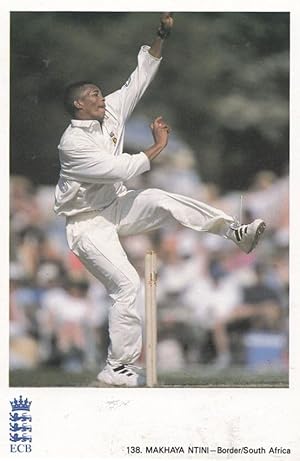 Makhaya Ntini South Africa Cricket Team Classic Card Postcard