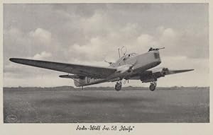 Focke Wulf FW 58 German War Training Plane Military Vintage Aircraft Postcard