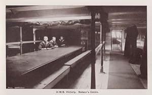 HMS Victory Lower Mess Dock Nelsons Cabin Guns Crew 4x Ship Military Postcard s