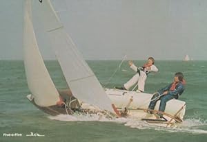 Five O Five Five-O-Five Sailing 1970s Trapeze Reaching Dinghy Postcard