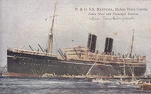 P&O SS Ranpura India Mail Ship Steamer Old Postcard