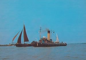 The Steam Tug Brent Sunderland Ship Postcard