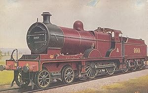 Midland Railway Class 999 4-4-0 RM Deeley Painting Train Postcard