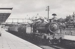 Engine 6828 with Down Fright Train Passing Par Station in 1961 Railway Postcard