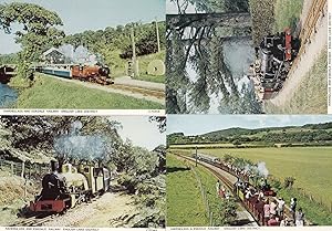 Ravenglass & Eksdale Railway in English Lake District 4x Postcard s