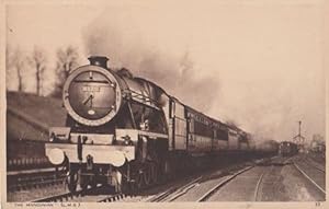 Mancunian Locomotive Railway Train Old Antique Postcard