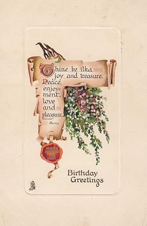 Welscombe Railway Station 1910 Postmark Birthday Greetings Postcard