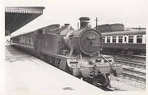 4117 Train At Taunton Station Somerset Vintage Railway Photo