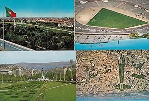 Portugal Lisboa Football Stadium Parque Eduardo VII 4x Postcard s