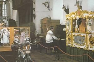 Antique Fair Barrel Organs Dolls Antlers Head Piano Exhibition Sussex Postcard