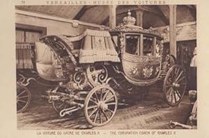 The Coronation Coach Of Charles X 10 Antique Royal Transport Carriage Postcard