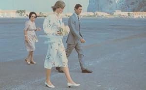 Princess Diana Arrival at Gibraltar Beach 1981 Rare Royal Wedding Postcard
