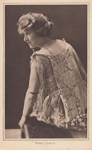 Mary Dibley Real Wife Of Gerland Ames Silent Crime Film Actress Antique Postcard
