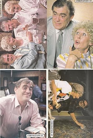 Jack & Vera Duckworth 4x Coronation Street Postcard s