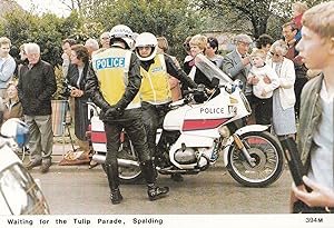Spalding Police Waiting For The Tulip Parade Rally Lincolnshire Postcard