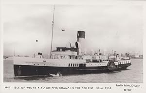 PS Ryde Steamer Liner Ship In The Solent RPC Postcard