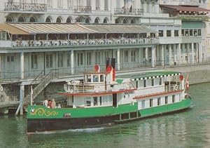 MS Baslerdybli Swiss Paddle Steamer Ship Postcard