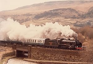 Image du vendeur pour Sir Lamiel Train Crossing Leeds Liverpool Canal 1970s Photo mis en vente par Postcard Finder