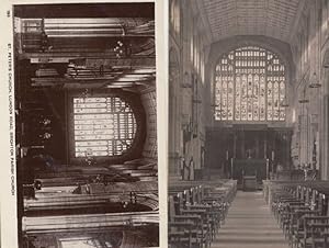 Organ & Interior St Peters Church Brighton 2x Antique Old Real Photo Postcard s