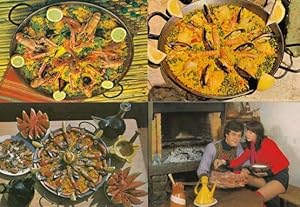 Paella Seafood 4x Spanish Postcard s