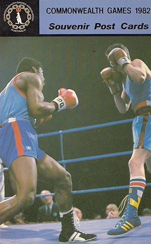 Delroy Parks Philip McElwaine Boxing Australia 1982 Commonwealth Games Postcard