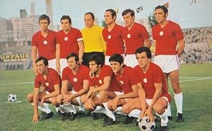 CSKA Sofia Bulgarian 1970s European Football Squad Postcard