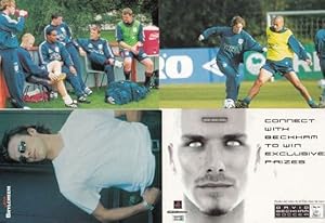 David Beckham & 1998 England International Team 4x Postcard Photo s